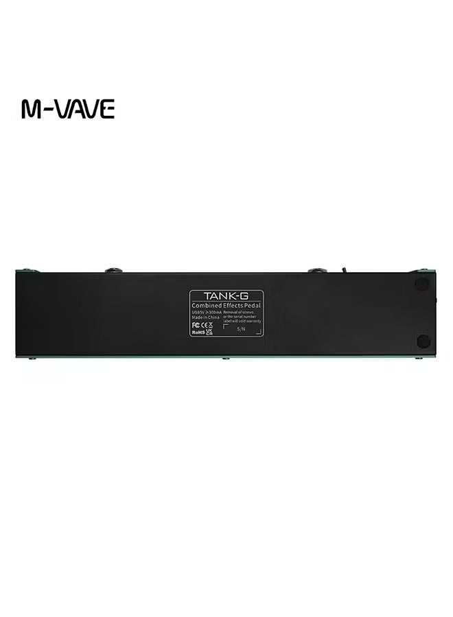 ام- فيفي دواسة جيتار M-VAVE Tank-G متعددة التأثيرات قابلة لإعادة الشحن، 36 إعدادًا مسبقًا، 9 فتحات لمضخم الصوت المسبق، 8 فتحات لكابينة الأشعة تحت الحمراء، 3 تأثيرات تعديل/تأخير/صدى - Image 4